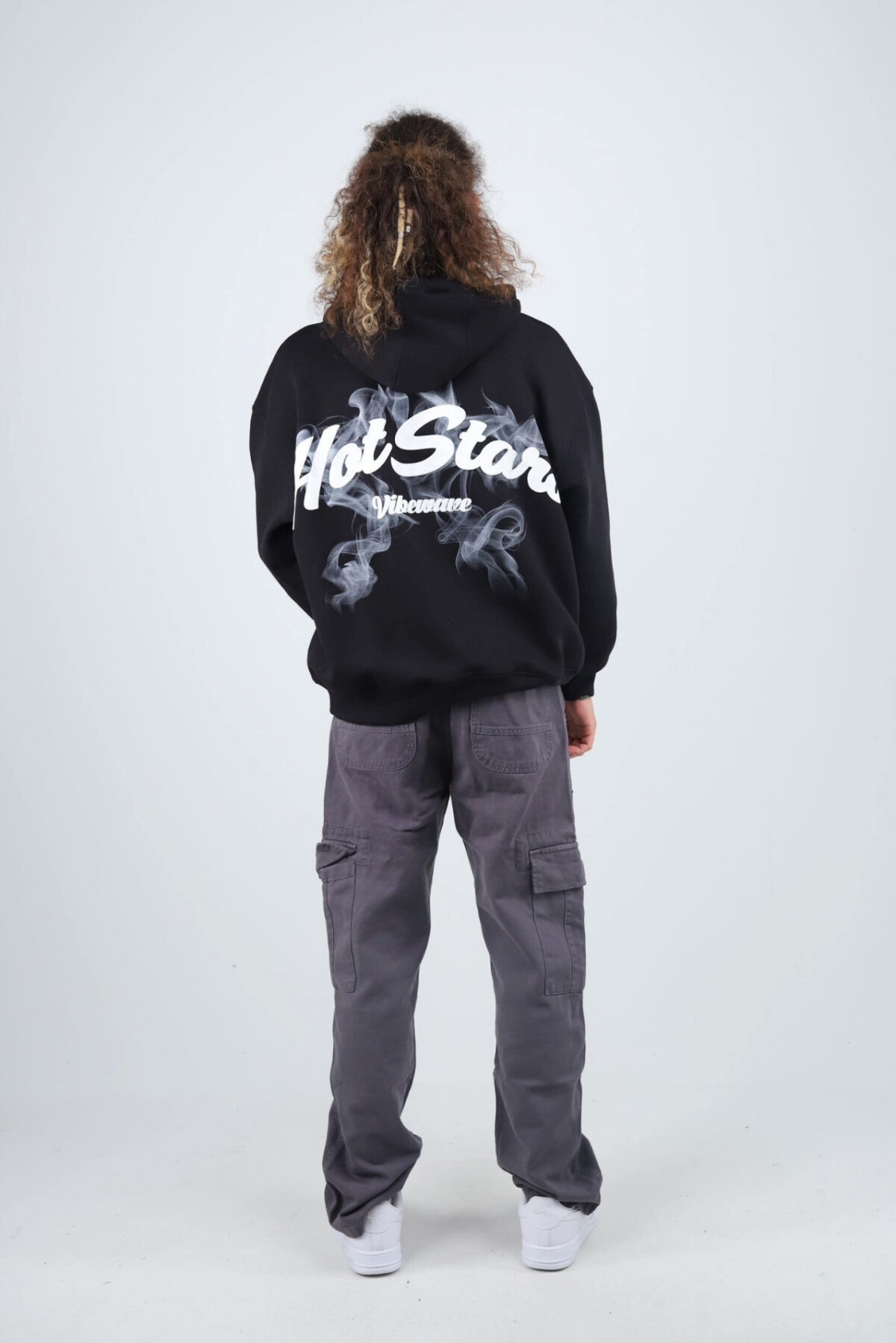 Hot Star Siyah Hoodie