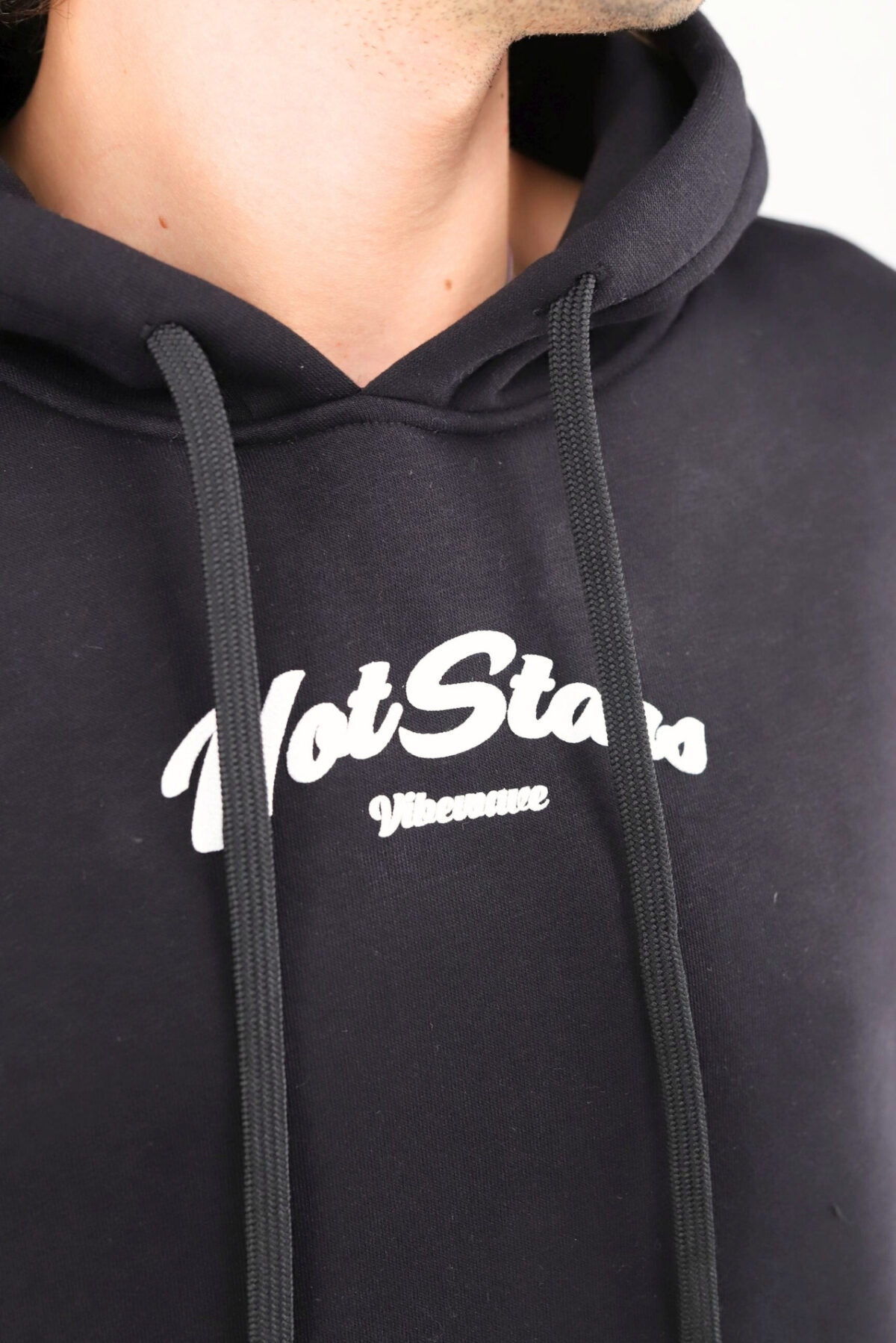 Hot Star Siyah Hoodie