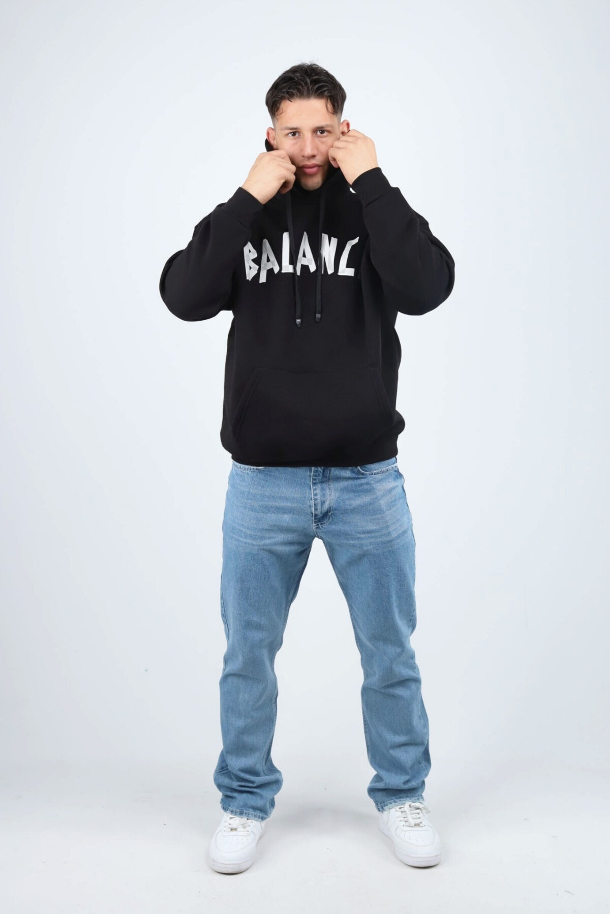 Balance Siyah Hoodie