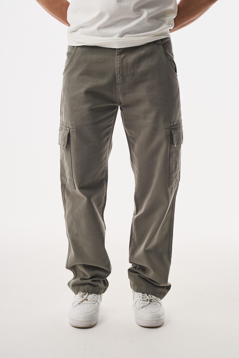 Gabardin Haki Kargo Pantolon