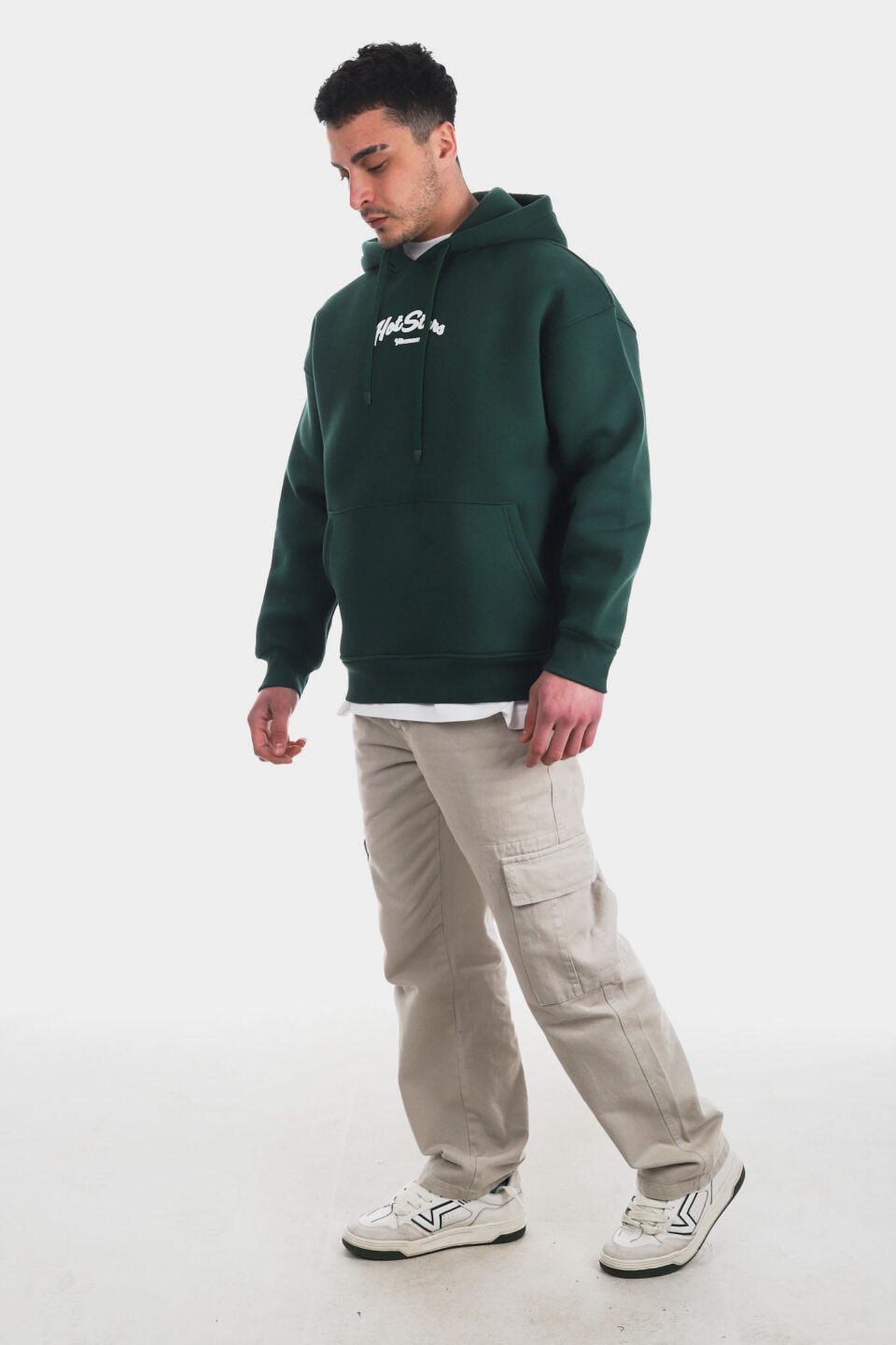 Hot Star Yeşil Hoodie