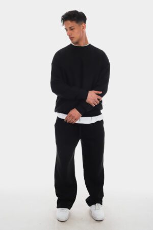 Basic Siyah Sweatshirt