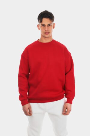 Basic Kırmızı Sweatshirt