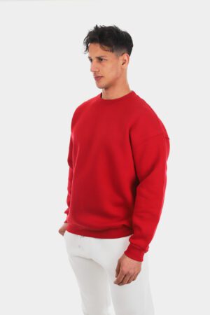 Basic Kırmızı Sweatshirt