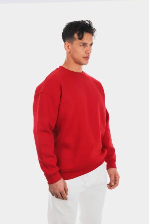 Basic Kırmızı Sweatshirt
