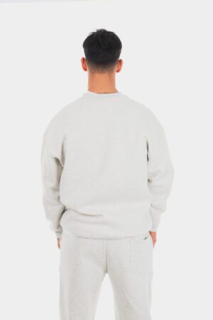 Basic Gri Melanj Sweatshirt