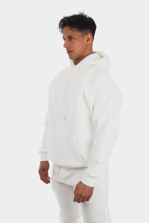 Basic Beyaz Hoodie