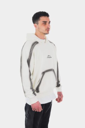 Karartma System Beyaz Hoodie