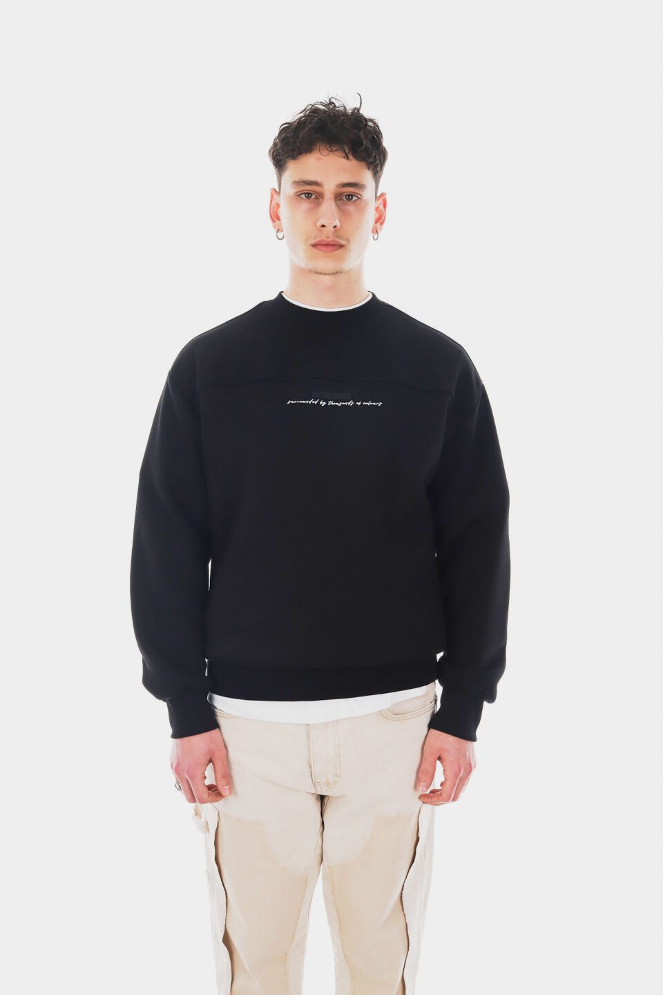 Egypt Patch Siyah Sweatshirt