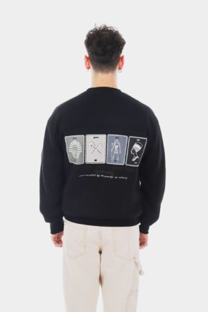 Egypt Patch Siyah Sweatshirt