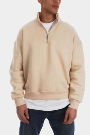 103-Yar_m-Fermuar-Kemik-Basic-Sweatshirt