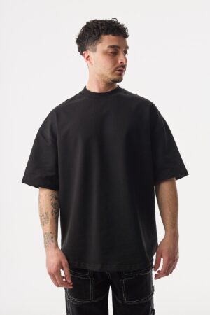 105-Basic-Siyah-Oversize-T-Shirt-1