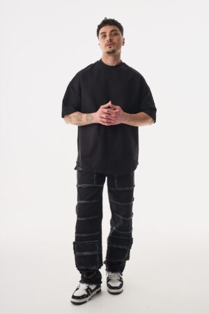 105-Basic-Siyah-Oversize-T-Shirt-3