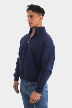 109-Yar_m-Fermuar-Parlament-Basic-Sweatshirt