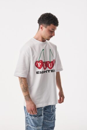 119-Cherry-Heart-Beyaz-T-Shirt-1