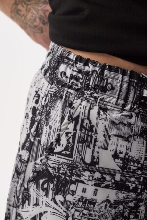 132-Allover-Urban-Siyah-Beyaz-Baggy-Para-t-Pantolon-5