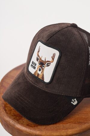 171-410ASP002-Deer-Kadife-Fileli-Kahverengi-apka-1