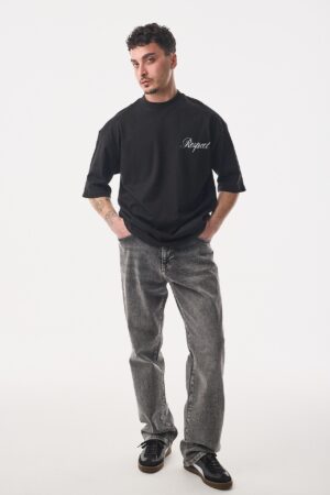 196-Respect-Club-Siyah-T-Shirt