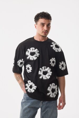 213-Synthetic-Eighteen-Siyah-T-Shirt-2