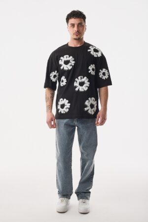 213-Synthetic-Eighteen-Siyah-T-Shirt