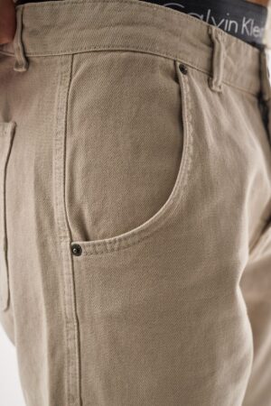 270-Gabardin-Krem-Kargo-Pantolon-2