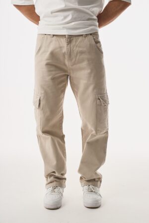 270-Gabardin-Krem-Kargo-Pantolon-3