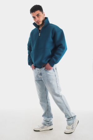 279-Tek-Yaz_-Yar_m-Fermuar-Petrol-Mavi-Sweatshirt-1
