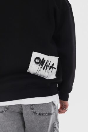 293-Confused-Siyah-B-Yaka-Sweatshirt-1
