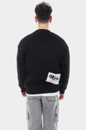 293-Confused-Siyah-B-Yaka-Sweatshirt-5