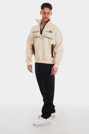 310-Star-A91-Krem-Yar_m-Fermuar-Hoodie