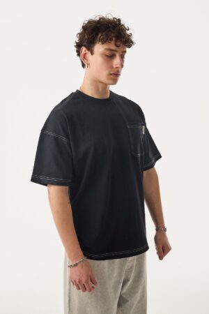 325-410TS001-Rogue-Yumu-ak-Doku-Cepli-Siyah-T-Shirt-1
