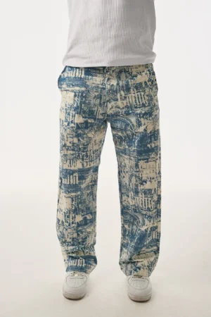343-41024Y336-MV-Allover-Urban-Mavi-Krem-Baggy-Para-t-Pantolon