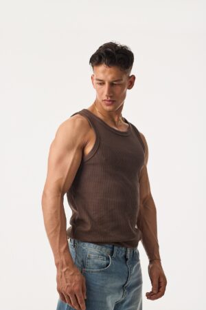 369-410AT003-Premium-Fitilli-Tank-Top-Kahverengi-Atlet-2