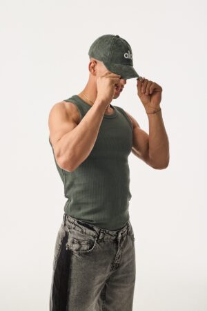 370-410AT004-Premium-Fitilli-Tank-Top-Ye-il-Atlet-1