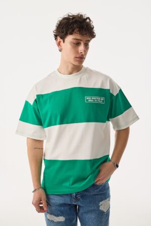 386-410TS019-Posh-Par-al_-Ye-il-Beyaz-T-Shirt-2