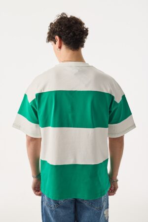386-410TS019-Posh-Par-al_-Ye-il-Beyaz-T-Shirt