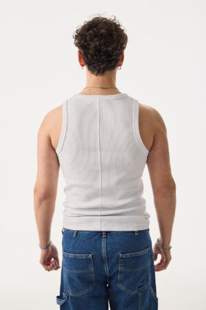 406-410AT006-Premium-Fitilli-Tank-Top-Beyaz-Atlet