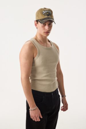 413-410AT007-Premium-Fitilli-Tank-Top-Bej-Atlet-1