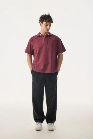 427-410PY006-Blaze-Bordo-Polo-Yaka-T-Shirt