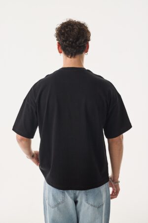 436-410TS058-Vind-Kot-Yama-Siyah-T-Shirt