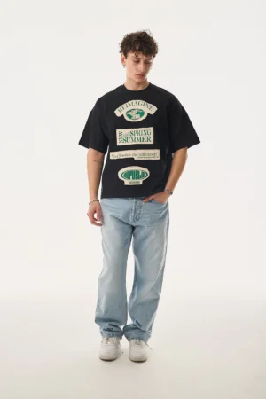 436-410TS058-Vind-Kot-Yama-Siyah-T-Shirt