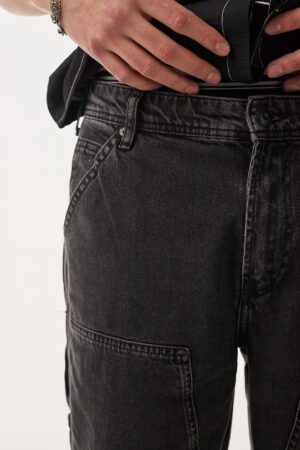 448-410KPT014-Hip-Carpenter-Siyah-Baggy-Kot-Pantolon-1